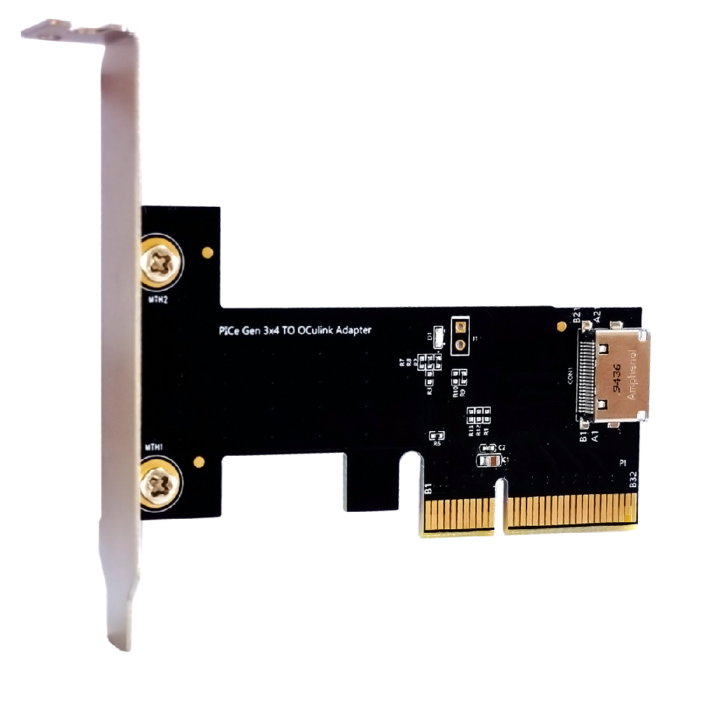 PCIe x4转OCuLink(SFF-8612) 扩展卡