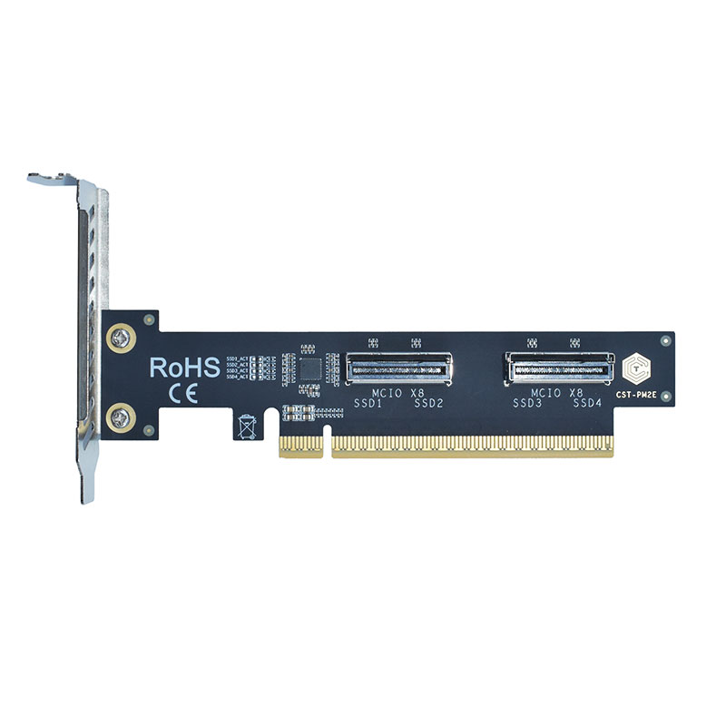 PCIe5.0 x16 to 2*MCIO X8  Adapter