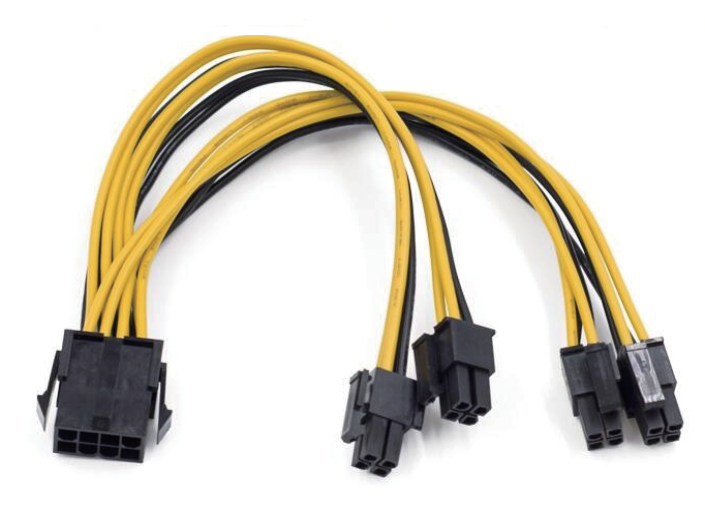 CST-EPS-Y4：8Pin EPS 转 4× 4Pin ATX 12V 电源线